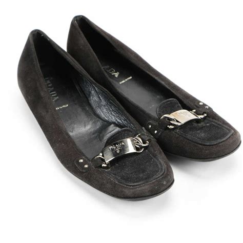 prada women's loafers|prada suede loafer booties.